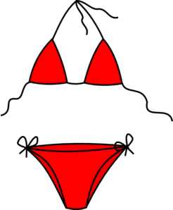 Polka Dot Bikini Clipart