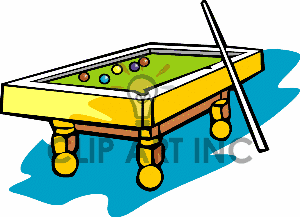 Billiards Pool Table Clip Art