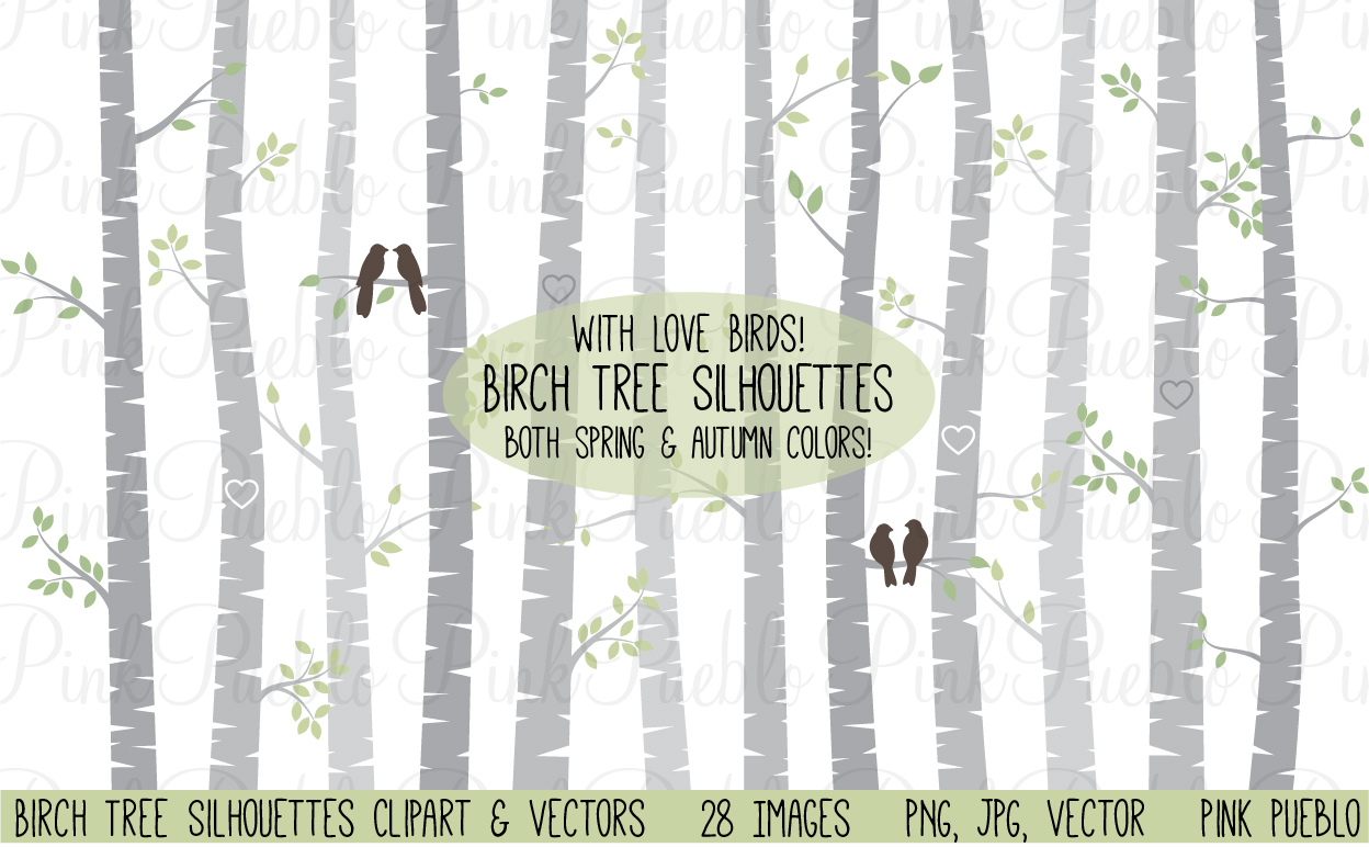 Birch Tree Clipart and Vector - Birch Tree Clip Art