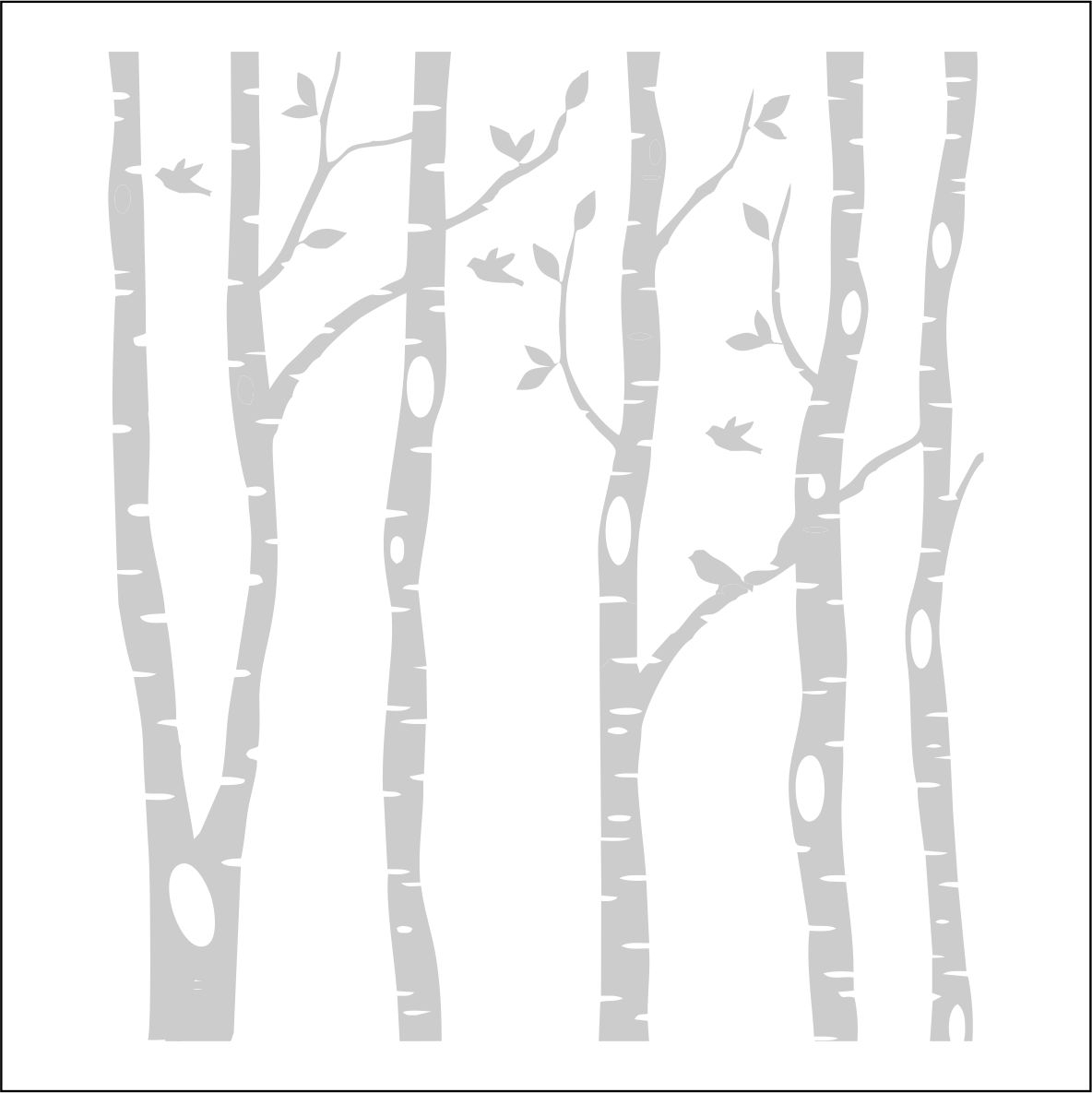 Birch Tree Clipart and Vector