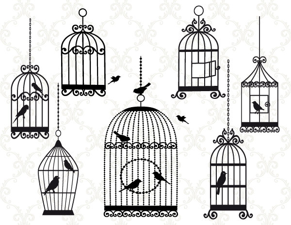 Bird Cage Clip Art ... Resolu - Bird Cage Clip Art