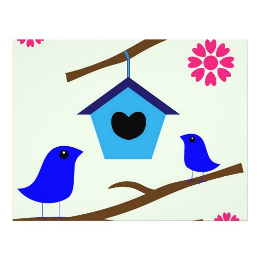 ... Abstract birdhouse set wi