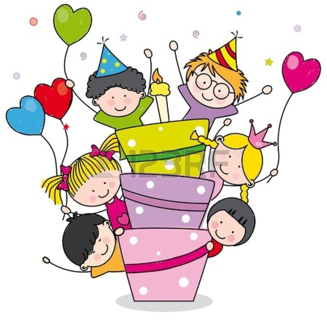 Adult Birthday Party Clip Art
