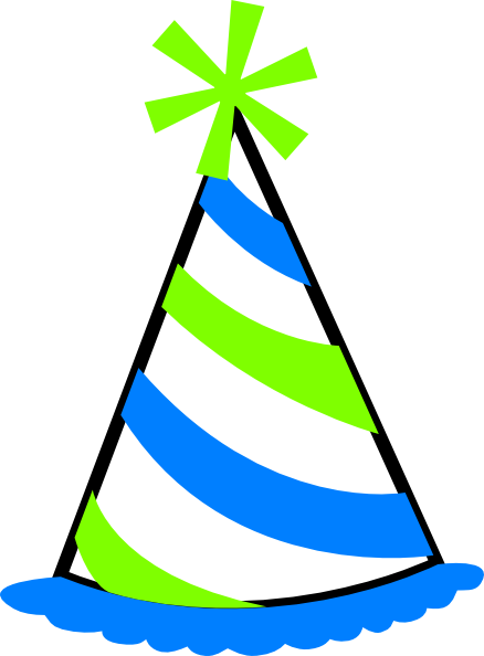 birthday hat transparent back - Party Hat Clipart