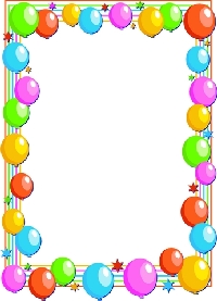 Birthday Balloons Clipart Com - Birthday Borders Clip Art