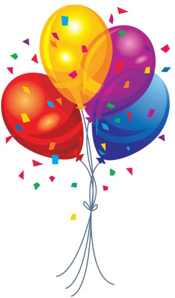 Birthday balloons free happy birthday balloon clip art free vector download 4 - Clipartix