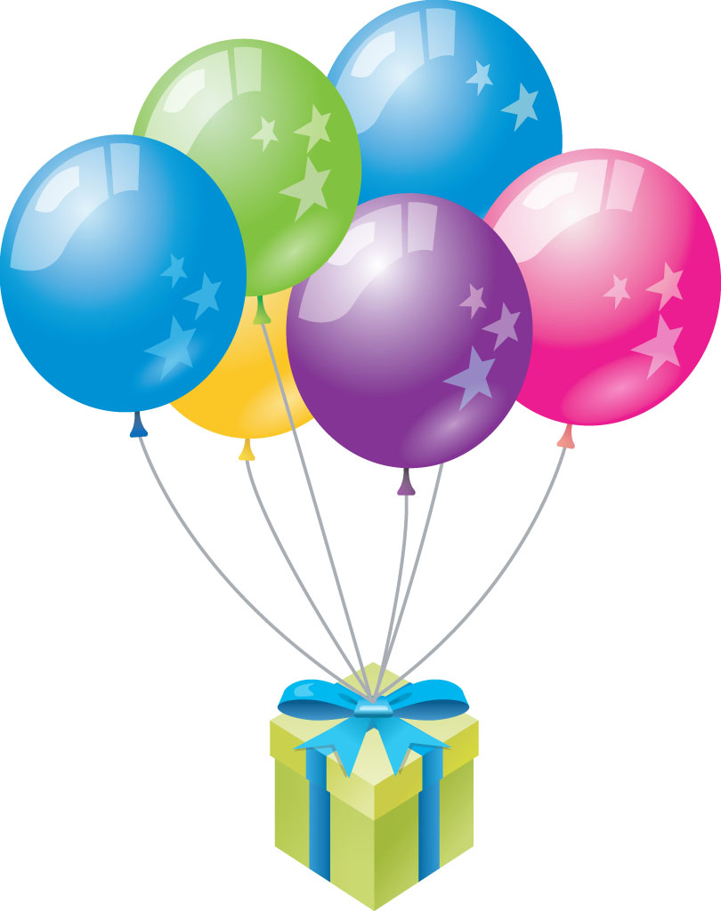 Birthday balloons happy birth - Birthday Balloon Clipart