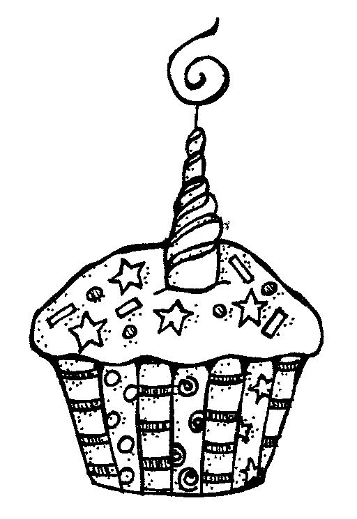 Birthday black and white . - Birthday Clip Art Black And White