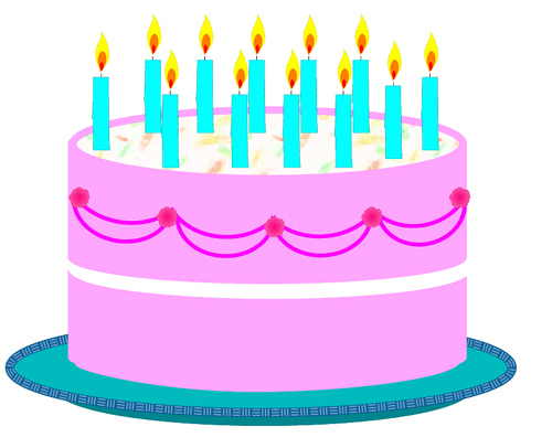 Birthday cake 2 clipart sketc - Cake Clip Art Free