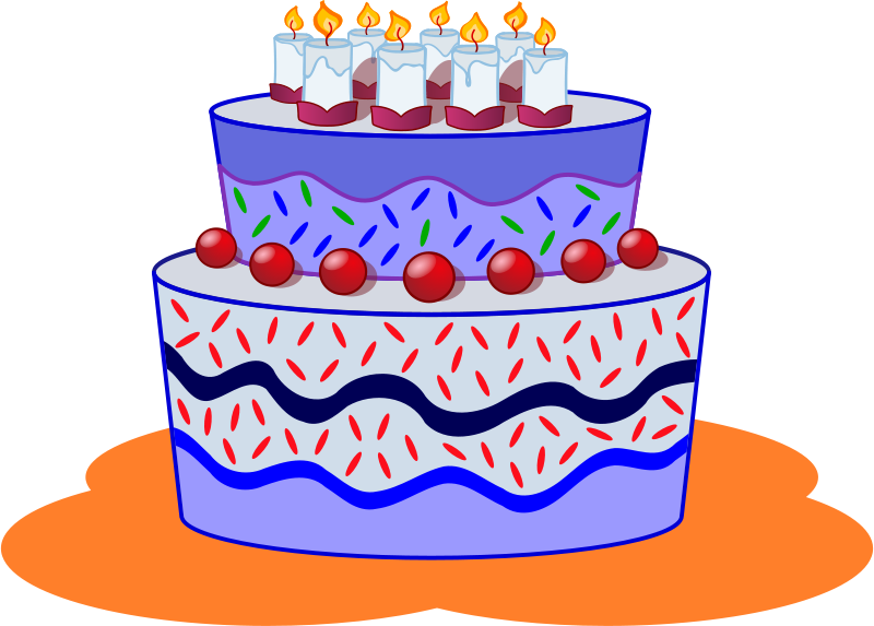 birthday cake cartoon .