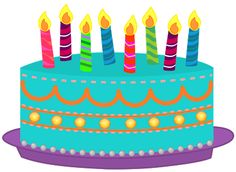 Clip art of birthday cake - C