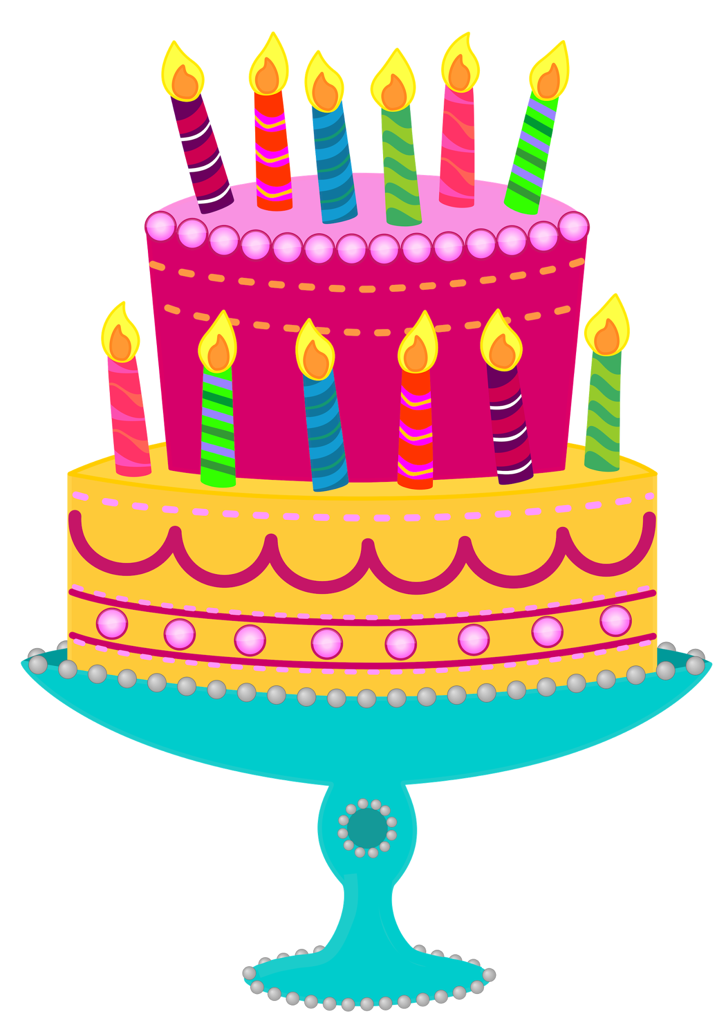 Birthday Cake Clipart Free .