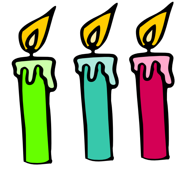 Birthday Candle Clipart Black