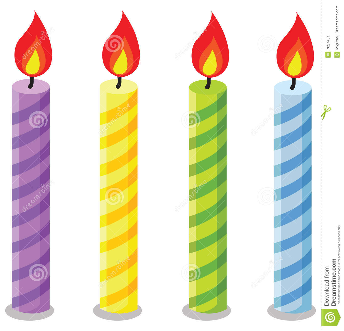 Birthday Candles Stock Image Image 7027431