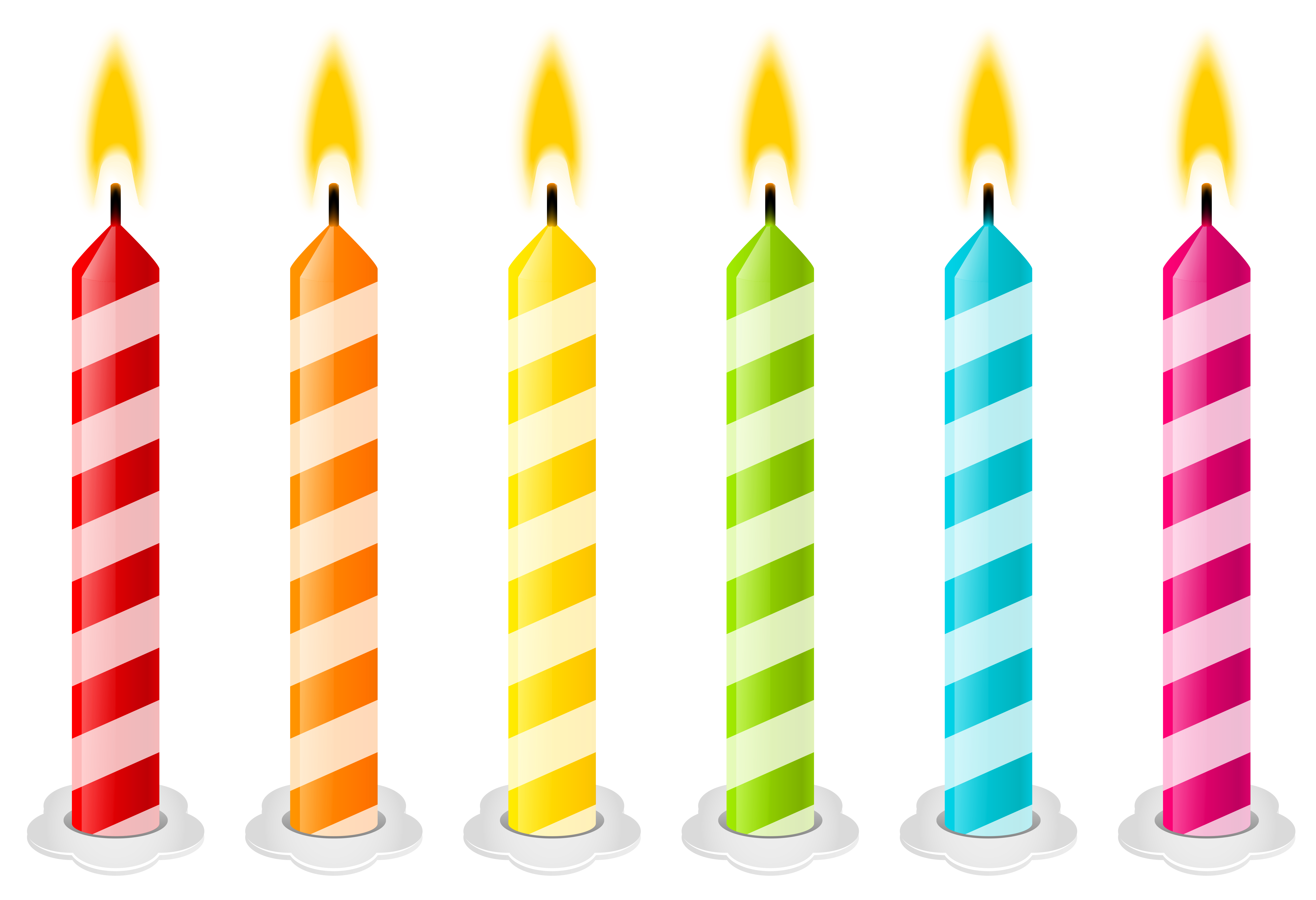 Birthday candles vector .