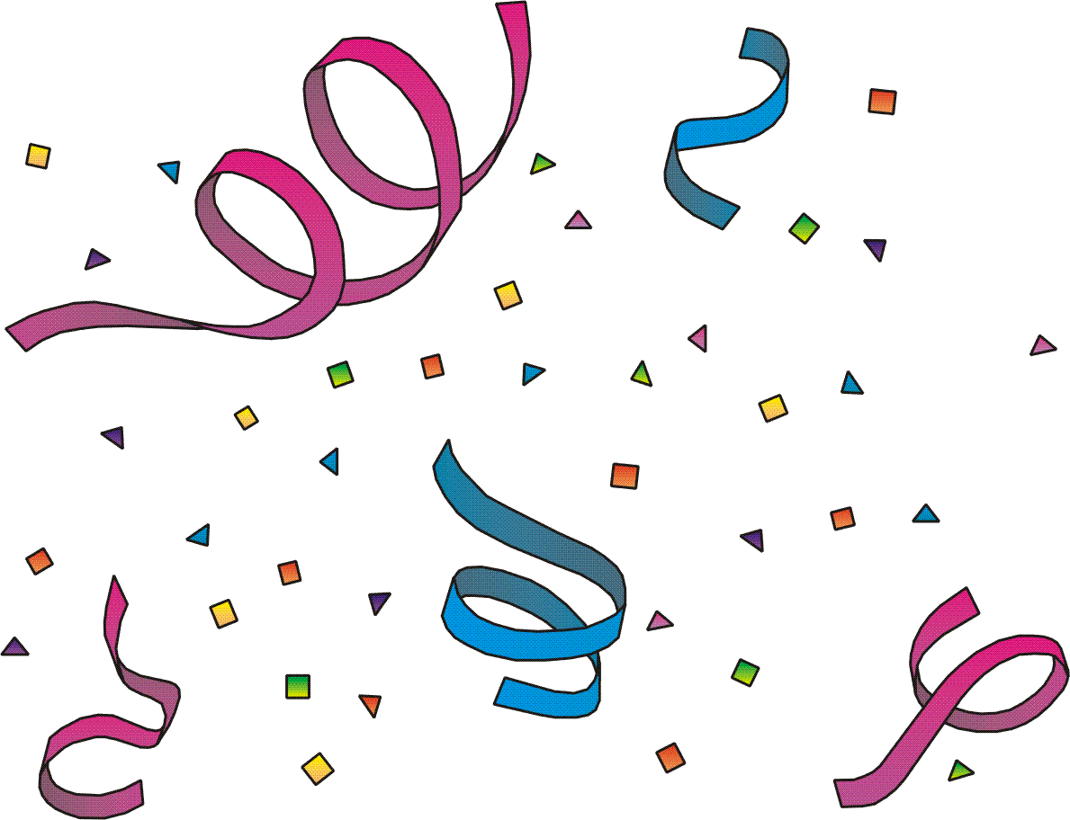 Birthday Confetti Clip Art Bi - Clip Art Confetti