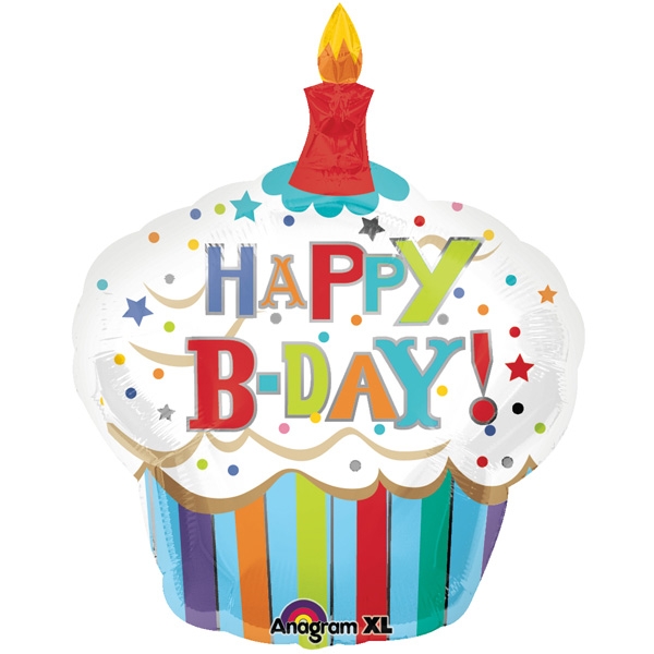 Fun Birthday Cupcake Clip Art