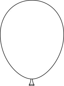 Black And White Balloon Clipa