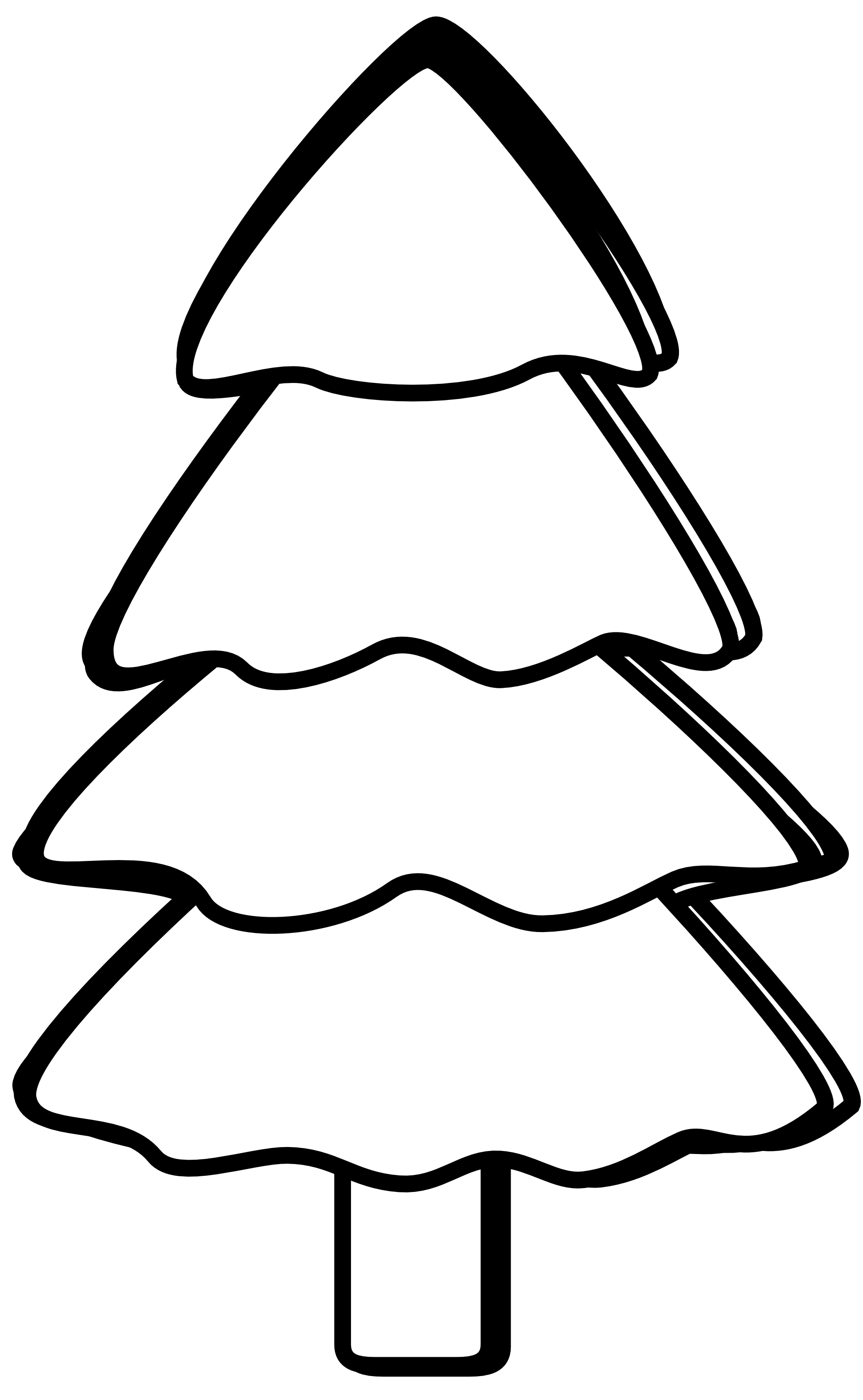 black and white tree clipart - Tree Clip Art Black And White