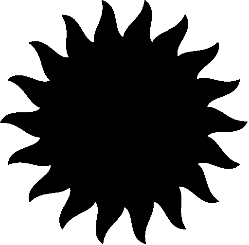 Black Clip Art u0026middot; Clip Art u0026middot; clipart sun