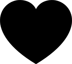 black outline heart clipart - Heart Shape Clip Art