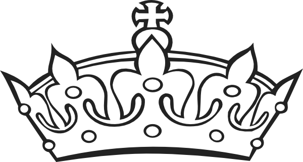 black royal crown clipart - Crown Outline Clip Art