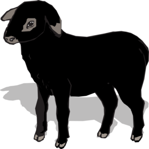 black sheep clipart - Black Sheep Clipart