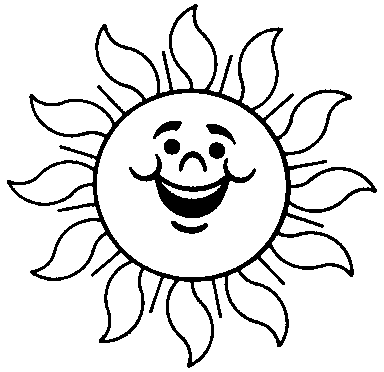 black stars and moon clipart - Sun Black And White Clipart