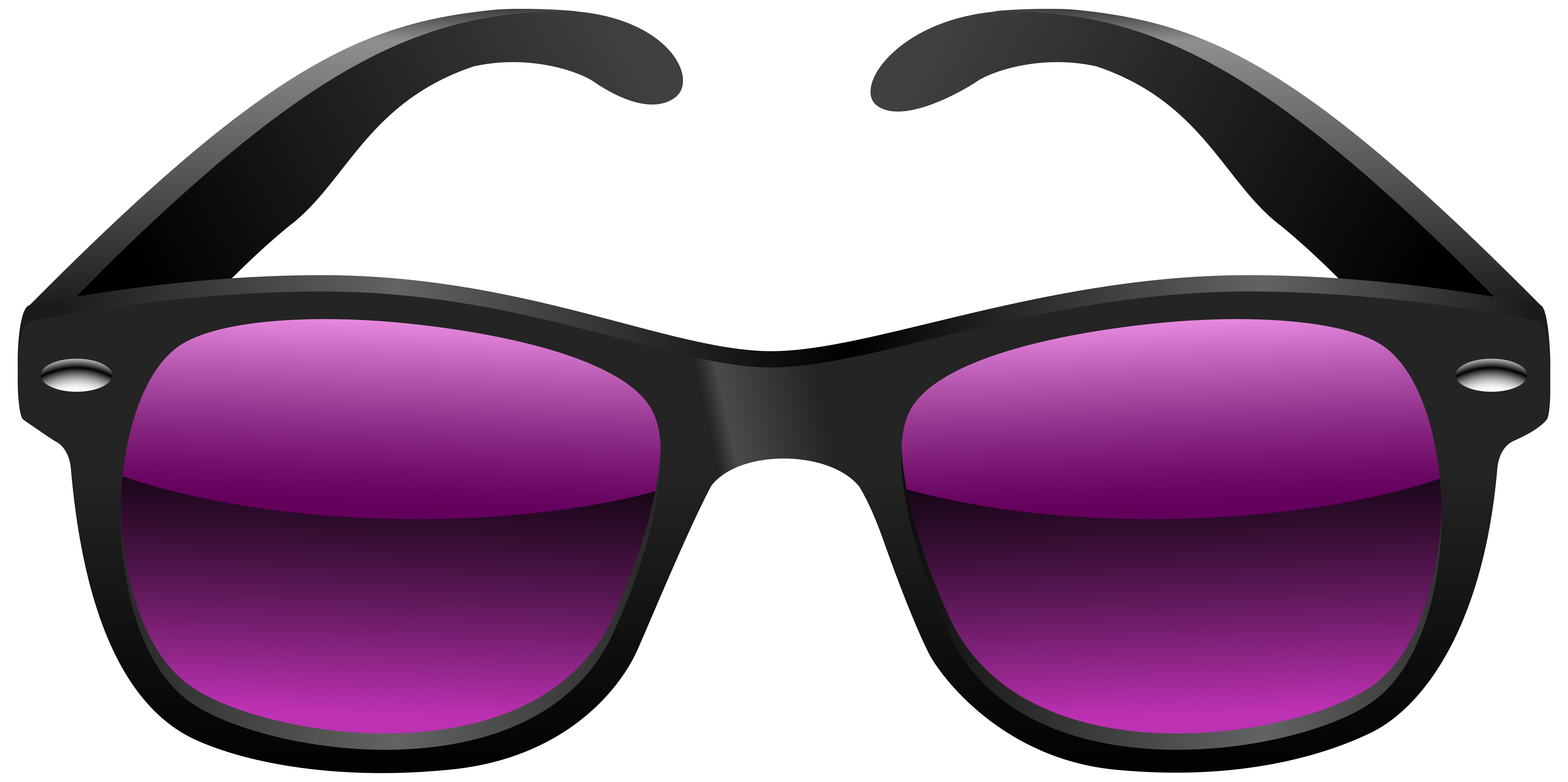 Black and purple sunglasses clipart image