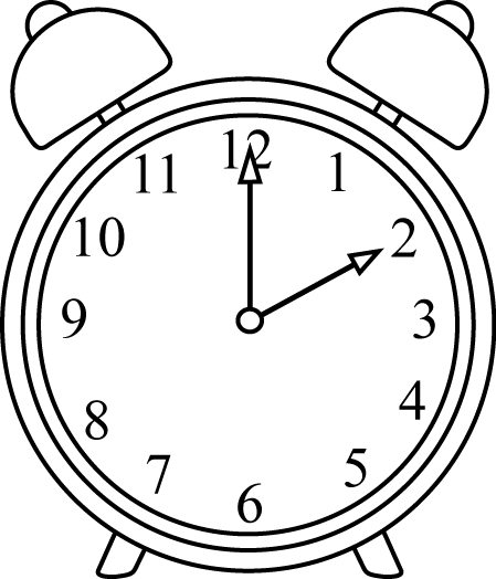 Black and White Alarm Clock