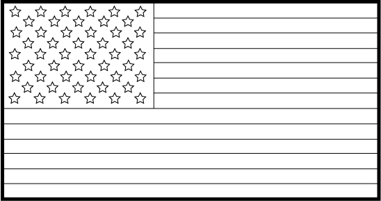 Flag Day Clip Art Black And W
