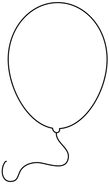 Black and White Balloon Clip 