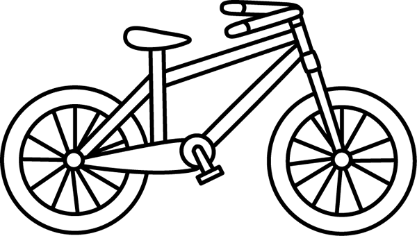 Black and White Bicycle