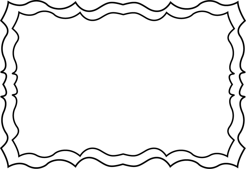 Black and white borders cliparts
