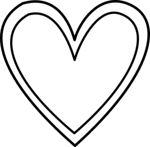 Black and White Clipart . 11  - Black And White Heart Clip Art