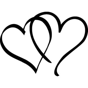 Black and White Clipart . - Heart Black And White Clipart