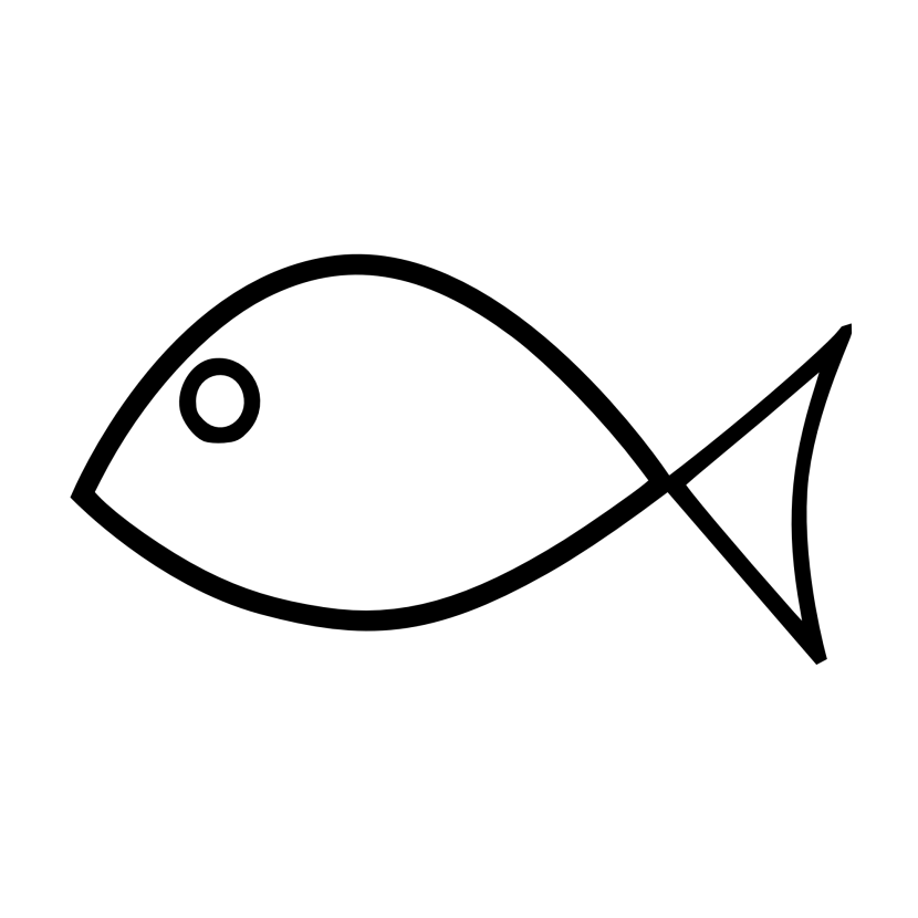 Tuna Fish Outline Clipart. Fi