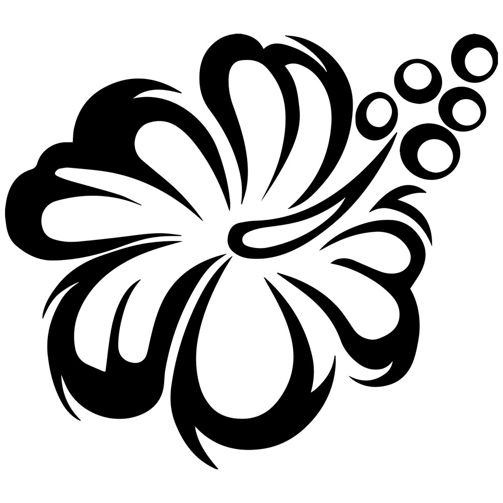 black and white flower border - Clipart Flower Black And White