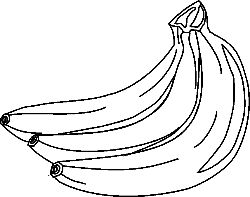 Black And White Fruit Clipart .