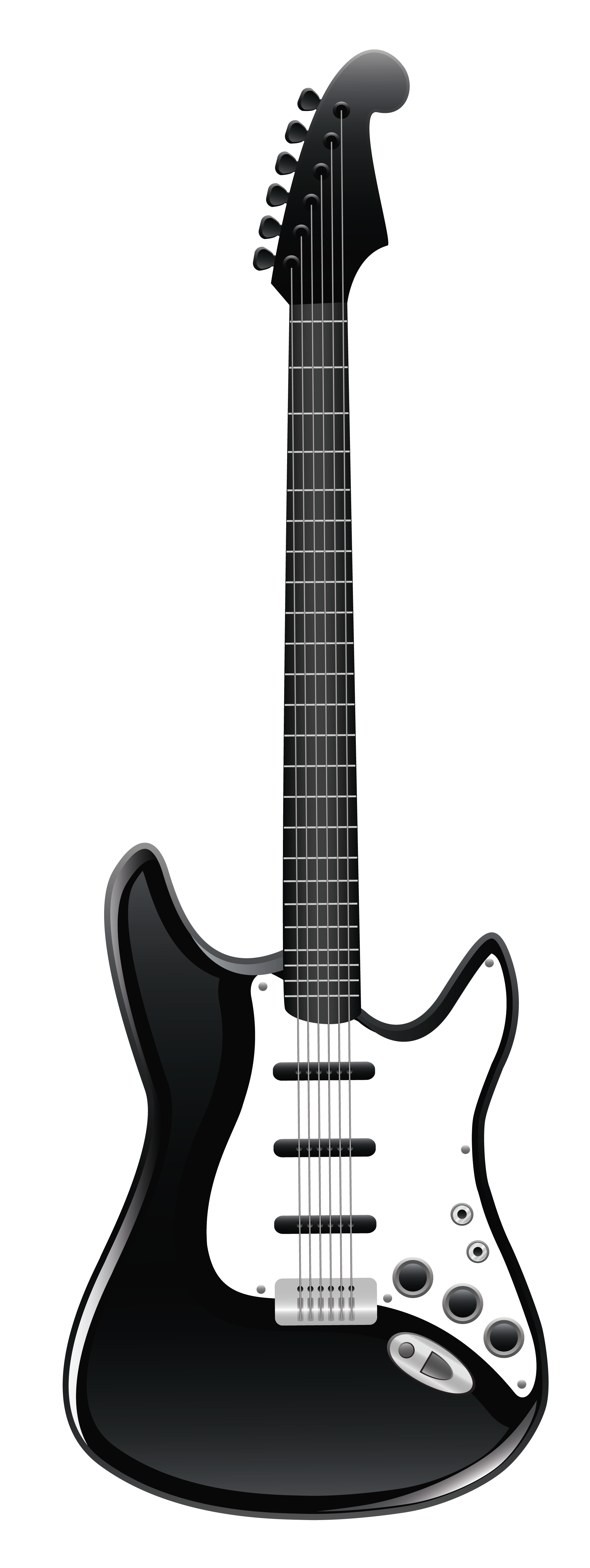Black And White Guitar Clipart Best