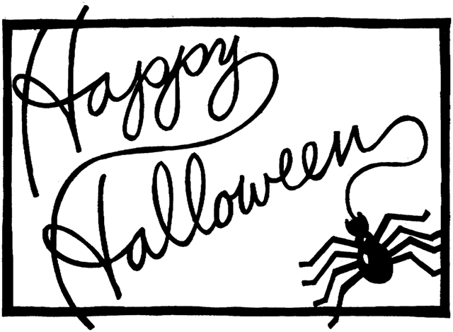 ... Black and white halloween - Halloween Clip Art Black And White