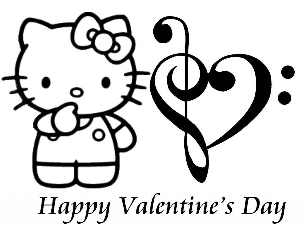 Black And White Happy . - Valentines Day Clipart Black And White