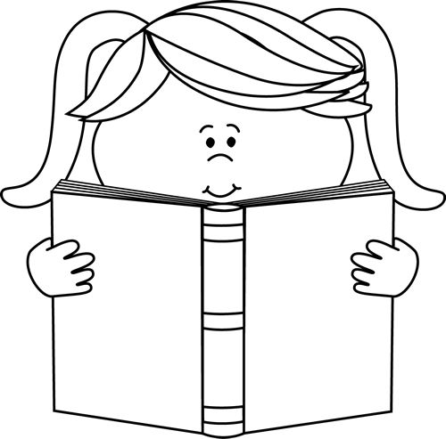 Library Clipart Black and .