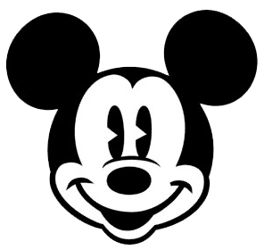 Black And White Mickey Mouse  - Mickey Mouse Head Clipart