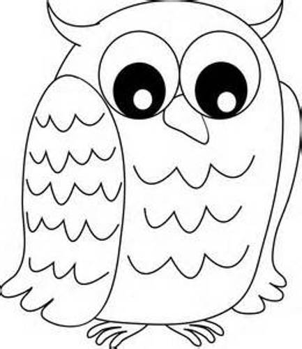 Black And White Owl Clipart