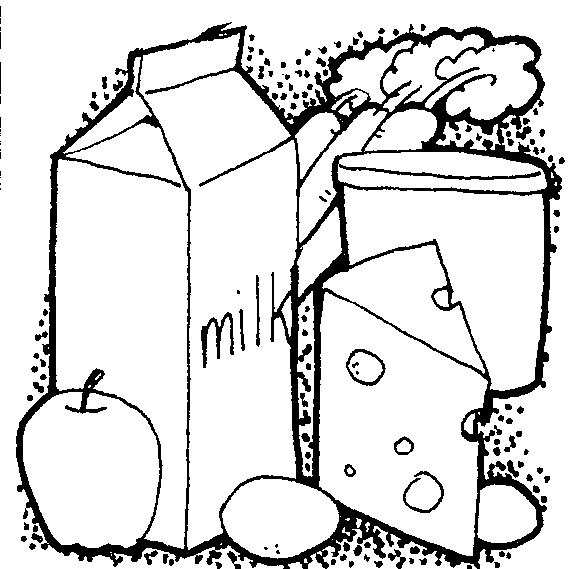 Food Clipart Black And White 