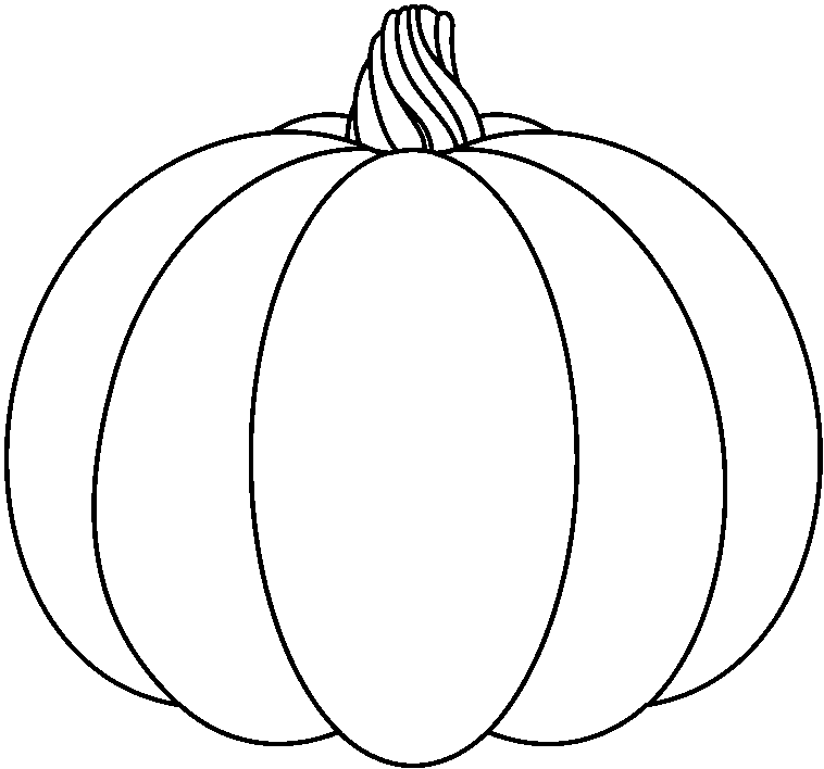 Black And White Pumpkin Clip Art