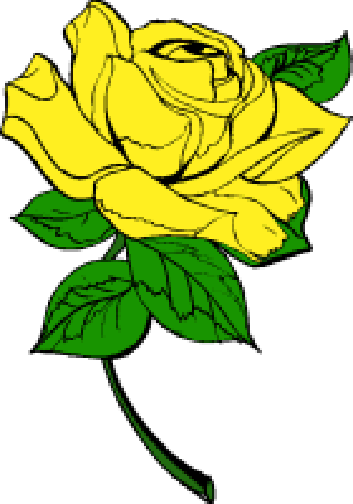Yellow Rose with Bud PNG Clip