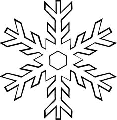 Black And White Snowflake Clipart - clipartall ...