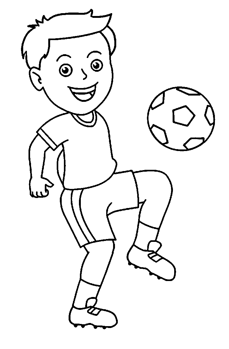 Black And White Soccer Ball . - Boy Clipart Black And White